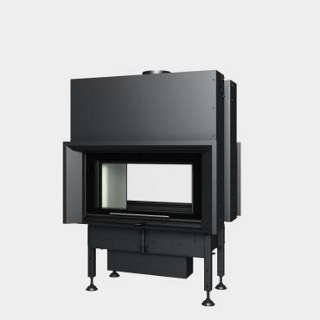 Steel energy-efficient fireplaces heating system boiler Twin-v v8-aquatic